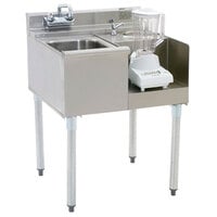 Eagle Group BD24-22R 2200 Series 24 inch Blender Module with Left Mount 10 inch x 14 inch Sink