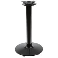 Lancaster Table & Seating 17 inch Round Black 3 inch Standard Height Column Cast Iron Table Base