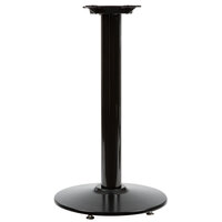 Lancaster Table & Seating Cast Iron 17 inch Round Black 3 inch Standard Height Column Table Base