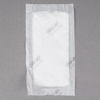 2000 Case 4" x 7" White 50 Gram Absorbent Pad Meat Fish Poultry Pad Polyethylene 