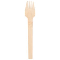 Bambu® 061500 Veneerware® 6 1/2 inch Disposable Bamboo Fork - 250/Case