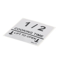 Lincoln 370032 Label 1/2 Cooktime
