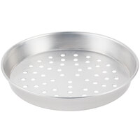 American Metalcraft PA90111.5 11" x 1 1/2" Perforated Standard Weight Aluminum Tapered / Nesting Pizza Pan