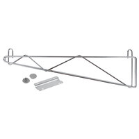 Metro 1WD24S Super Erecta Stainless Steel Single Direct Wall Mount Bracket for 24 inch Shelf