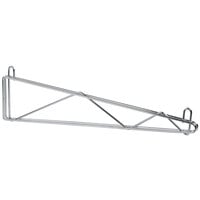 Metro 1WD24S Super Erecta Stainless Steel Single Direct Wall Mount Bracket for 24 inch Shelf