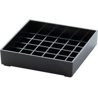 Cal-Mil 681-4-13 Classic 4" Black Square Drip Tray