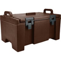 Cambro UPC100131 Camcarrier® Dark Brown Top Loading 8" Deep Insulated Food Pan Carrier