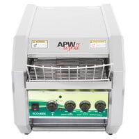 APW Wyott ECO-4000 QST 350L 10" Wide Conveyor Toaster with 1 1/2" Opening and Analog Controls 120V