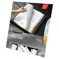 Wilson Jones 55115 8-Tab Multi-Color Top-Loading View Tab Sheet Protectors