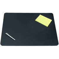 Artistic 510081 Sagamore 38 inch x 24 inch Black Desk Pad with Decorative Stitching