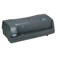 Swingline GBC 7704280 24 Sheet Gray Adjustable 2 to 3 Hole Punch / Electric Stapler - 9/32 inch Holes