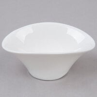 Arcoroc R0740 Appetizer 2 oz. Deep Oval Porcelain Bowl by Arc Cardinal - 24/Case