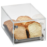Vollrath SBC12 Cubic 1/2 Size Acrylic Pastry Display Case with Front Door, Reusable Chalkboard Labels, and Chalk