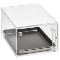 Vollrath SBC12 Cubic 1/2 Size Acrylic Pastry Display Case with Front Door, Reusable Chalkboard Labels, and Chalk