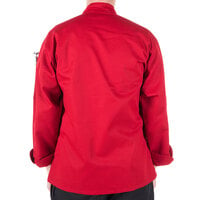 Mercer Culinary Millennia® M60010 Unisex Red Customizable Long Sleeve Cook Jacket - XL