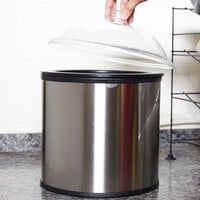 Carlisle Black 3 Gallon Coldmaster Ice Cream Cold Crock with Lid and Stainless Steel Shroud