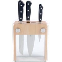 Mercer Culinary M23505 Renaissance® 6-Piece Knife Set with Wood / Glass Knife Block