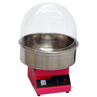 Benchmark USA 81011 Zephyr Cotton Candy Machine with 21 inch Stainless Steel Bowl and Dome - 120V, 900W