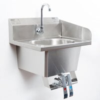 Eagle Group HSA-SSK Right or Left Stainless Steel Hand Sink Splash Guard