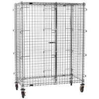 Eagle Group CSC2448 Mobile Chrome Security Cage - 27 1/4" x 51 1/4" x 69"