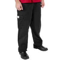 Mercer Culinary Genesis® M61090 Black Unisex Cargo Pants