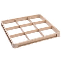 Vollrath CRF Traex® 9 Compartment Full-Size Beige Closed Wall Glass Rack Extender