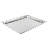 Vollrath V210401 Double Wide Size 1 1/2" Deep Stainless Steel Steam Table / Hotel Pan - 22 Gauge