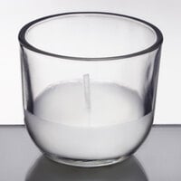 Sterno 40110 PetiteLites 5 Hour Clear Wax Filled Glass Candle - 24/Pack