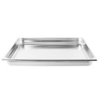 Vollrath V210651 Double Wide Size 2 1/2 inch Deep Stainless Steel Steam Table / Hotel Pan - 22 Gauge