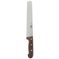 Victorinox 7.6059.10 10 inch Wide Granton Edge Slicing / Carving Knife with Rosewood Handle