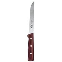 Victorinox 5.6006.15 6" Extra Wide Stiff Straight Boning Knife with Wood Handle