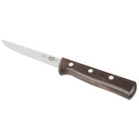Victorinox 5.6106.12 5" Wide Stiff Straight Boning Knife with Wood Handle