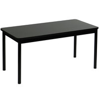 Correll 24 inch x 60 inch Black Granite Lab Table - 36 inch Height