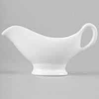 Reserve by Libbey 911190050 International 3 oz. Bone China Sauce Boat - 12/Case