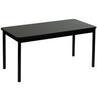 Correll 24 inch x 72 inch Black Granite Lab Table - 36 inch Height