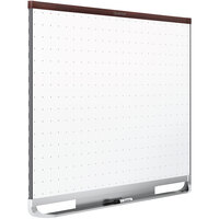 Quartet TEM544M 48" x 36" Prestige 2 Total Erase Magnetic Dry Erase Board with Mahogany Frame
