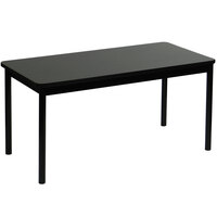 Correll 30 inch x 48 inch Black Granite Lab Table - 36 inch Height