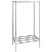 Channel ED2036-2 36" x 20" x 64" Two Shelf Aluminum Dunnage Shelving Unit - 2200 lb. capacity