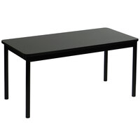 Correll 24 inch x 48 inch Black Granite Lab Table - 36 inch Height