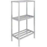 Channel ED2036-3 36" x 20" x 64" Three Shelf Aluminum Dunnage Shelving Unit - 2200 lb. capacity