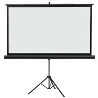 Quartet 85568 52 inch x 92 inch White Wide Format Tripod Projection Screen