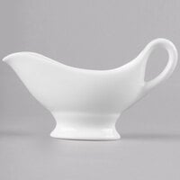 Reserve by Libbey 911190034 International 6 oz. Bone China Sauce Boat - 12/Case