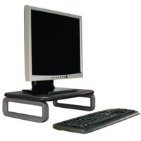 Kensington KMW60089 Black and Gray Monitor Stand Plus with SmartFit System - 16 inch x 11 5/8 inch