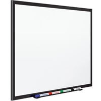 Quartet White Porcelain Dry Erase Board with Black Aluminum Frame