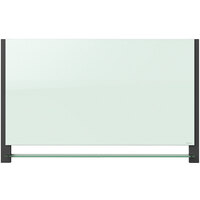Quartet G8548BA 85 inch x 48 inch White Magnetic Glass Markerboard with Aluminum Frame
