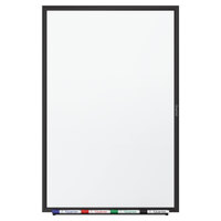 Quartet SM533B 36 inch x 24 inch Classic Series White Dry Erase Board with Black Frame