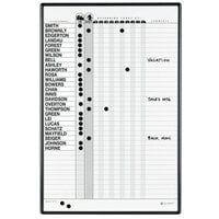 Quartet 783G 24 inch x 36 inch Magnetic Dry Erase In/Out Board with Grey Frame