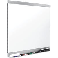 Quartet P557AP2 Prestige 2 72" x 48" DuraMax Porcelain Magnetic Whiteboard with Silver Aluminum Frame