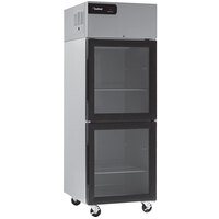Delfield GBSR1P-GH Coolscapes 27 7/16 inch Glass Half Door Reach-In Refrigerator - 21 Cu. Ft.