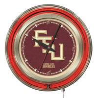 Holland Bar Stool Clk15FSU-FS Florida State University 15" Neon Clock